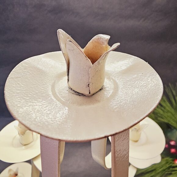 Hallmark? Metal Christmas Tree Candle Taper Holder Decoration Table Top 14" High - Picture 3 of 12